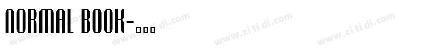 Normal Book字体转换